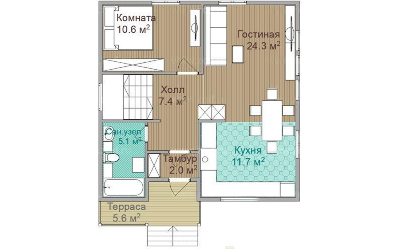 План 1 этажа